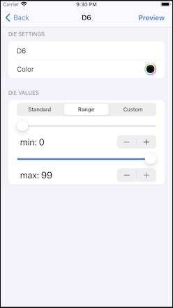 range values